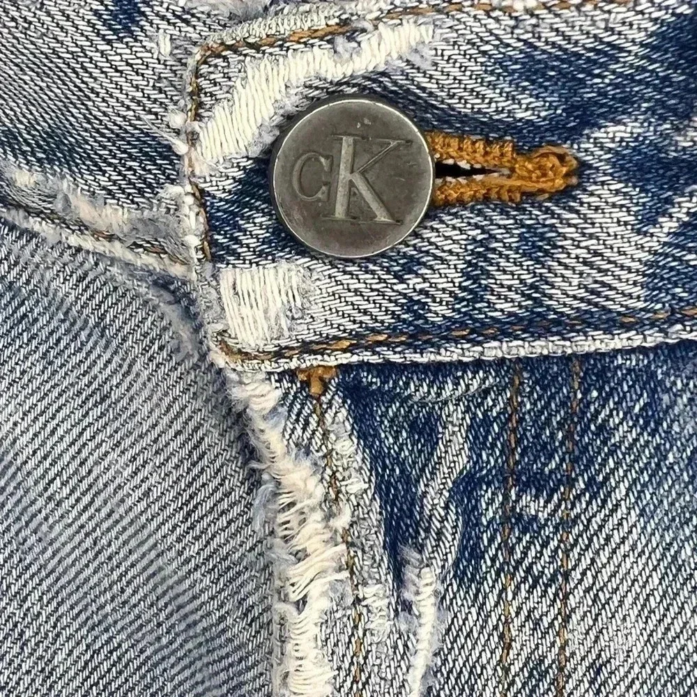 Calvin Klein Jeans Vintage 90s High Rise Denim Shorts Medium Wash Made in USA